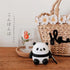 Yatchen AirPod Cover Case, Cute 3D Cartoon Panda Soft Silicone with Keychain for AirPods 1/2, Kawaii Funny Wireless