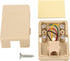 Phone Jack Surface Mount Single Port Telephone Jack Box, 4 Screw Terminals to 1 RJ11 6P4C Female, 2pack Ivory