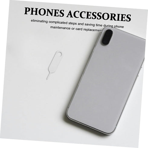 500pcs Sim Card Ejector Tool Durable Stainless Steel Mobile Phone Disassembly Pin Smooth Edges for Safe Handling
