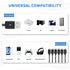 Poyiccot 6 in 1 Micro USB Splitter Cable, USB 2.0 Type A Male to 6 Micro USB Male Adapter for Cell Phones, 1.5ft