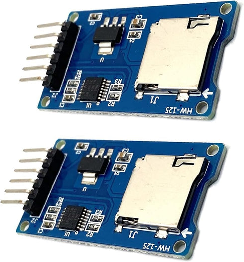 Kiro&Seeu 2pcs 6-pin Micro SD Card Module Storage Board TF Card Memory Adapter Reader Module SPI Interface Compatible