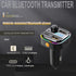 Ti Cow Mp3 New Multi-Functional Vehicle-Mounted Bluetooth Player Car FM Transmitter Hands-Free Calling PD Fast Charger