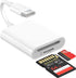 USB C SD Card Reader, USB-C to SD/Micro SD Card Reader, 2in1 High-Speed Type C Camera Memory Card Adapter