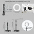 Amcuke 10W 3000K-6500K Ring Light with Stand, Desk Ring Light with Clip Upgraded Travel Desktop Light for Phone Selfie