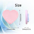 Vilbocr 2PCS Heart-Shaped Silicone Mobile Phone Grip Stand, Collapsible Cellphone Finger Grip Holder for Smartphone