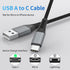 6 inch USB C Cable Short, 0.5ft 3-Pack USB A to USB C Cable Braided USB Type C Fast Charging Cable C Type Charger Cord for Samsung Galaxy S23 S22 Note 20, Moto G8, Google Pixel, iPhone 15 Pro Max