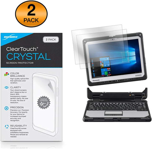 BoxWave Screen Protector for Panasonic Toughbook 33 (CF-33) - ClearTouch Crystal (2-Pack)
