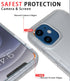 Diverbox Heavy Duty iPhone 12 Case (Turquoise) with Shockproof, Dropproof, and Tempered Glass Screen Protector.