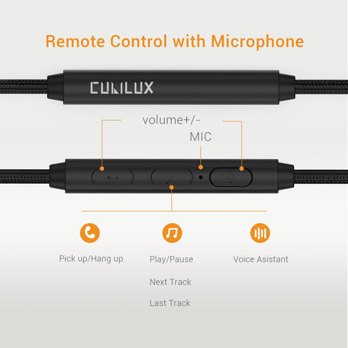 Cubilux 3.5mm to 2.5mm Headphone Cable with MIC, 4 FT, for Bose QC 45/35/25, Sennheiser Momentum 4, JBL Tune
