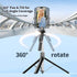 irianu 360 Phone Tripod and Selfie Stick, Extendable Cell Phone Tripod with Wireless Remote, Tripods Stand for iPhone