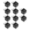 The Lord of the Tools 10PCS 2-pin DIN Plug with Screw Terminals, Black DIN Connector Plug Adapter
