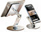Generic Adjustable Phone Stand for Desk,for 4.7-9.7 Inch Devices,360 Rotating Aluminum Alloy,Silver Compatible