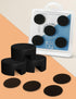 Magnetic Cord Holder Silicone, 5-Pack Magnetic Cable Organizer Clips for Nightstand, Office Desk, Kitchen & Car, Black