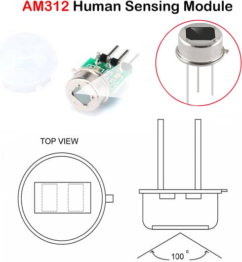 5PCS HC-SR312 AM312 Mini Pyroelectric Infrared PIR Human Sensor Module for Arduino Raspberry Pi