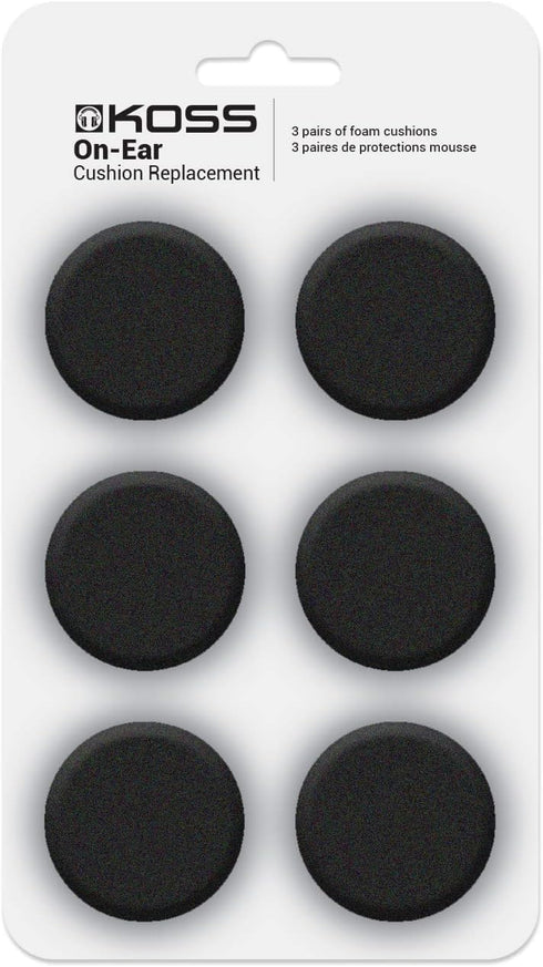 Koss Portable Replacement Cushions, Black
