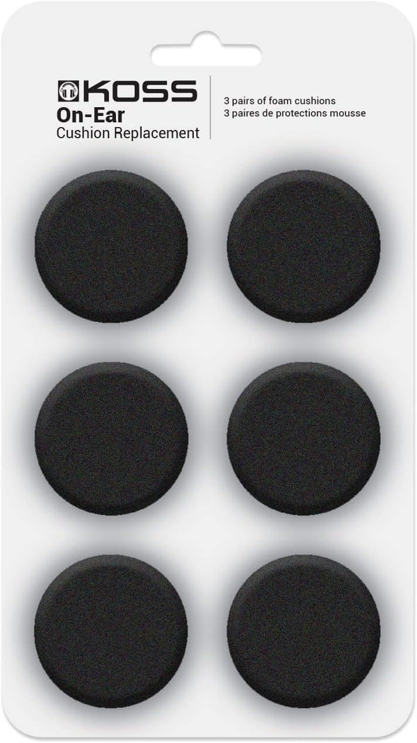 Koss Portable Replacement Cushions, Black