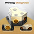Distribution Block Car Audio - 2 Way Power Distribution Block 0/2/4 Gauge in 4/8/10 Gauge Out Amp Power Distribution