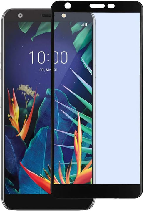 Full Glue Tempered Glass Screen Protector - Black, Compatible for LG Journey LTE L322DL, Neon Plus, Prime 2, Arena 2,
