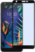 Full Glue Tempered Glass Screen Protector - Black, Compatible for LG Journey LTE L322DL, Neon Plus, Prime 2, Arena 2,