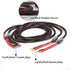 Tertullus 1 Pair Biwire Speaker Cable, 8 Spade Plugs, 4 Gold Plated Banana Plugs, HiFi for Stereo Receiver, 2m/6.56ft