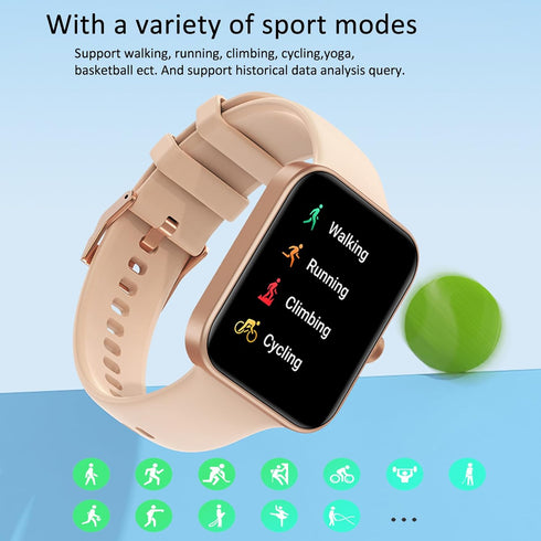 Smart Watch for Women Men, IP68 Waterproof Smartwatch with Blood Oxygen, Heart Rate, Sleep Monitor, Answer/Dial Call