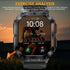 Military Smartwatch for Men, 1.96" AMOLED Screen, Bluetooth Calls, IP68 Waterproof, Black & Orange Bands