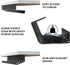 PAMO Cable Management Under Desk, Set of 2 for Easy Mounting Under-Table, with 10X Cable Ties, Desk Organizer for