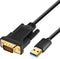 ELECABLE USB 3.0 to VGA Adapter Cable, 10FT, Compatible with Mac OS, Windows,