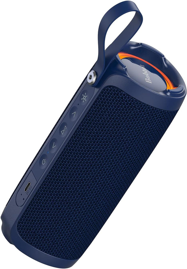 Bobtot Portable Bluetooth Speaker, IPX6 Waterproof Speaker with Punchy Bass, 15W Loud Sound,