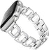 OULUCCI Stainless Steel Band for Apple Watch 38mm 40mm 41mm 42mm 44mm 45mm 46mm 49mm, Women D-Shape Sport Strap