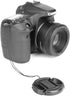 ChromLives 52mm Camera Lens Cap, Center Pinch with Leash Hole Bundle, Compatible with Nikon, Sony, Canon DSLR Cameras