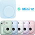 Rieibi Camera Case Compatible with Fuji Instax Mini 12, Carry Case for Fujifilm Instax Mini 12 Instant Camera - Pastel