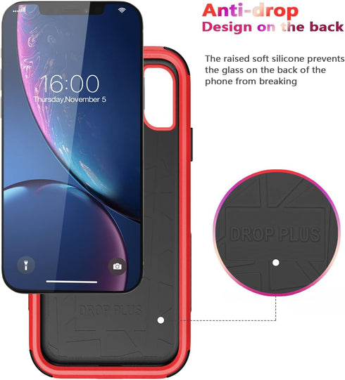 Diverbox Heavy Duty iPhone XR Case - Shockproof, Dropproof, Dust-Proof Protection for Apple iPhone Xr.