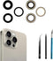 3pcs/Set Rear Camera Lens Replacement for iPhone 15 Pro, Glass Replacement with Pre-Installed Adhesive