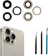 3pcs/Set Rear Camera Lens Replacement for iPhone 15 Pro, Glass Replacement with Pre-Installed Adhesive