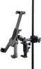 On-Stage TCM1500 Tablet/Smartphone Holder, Clamp Mount, Nonslip Padding, Adjustable Angle for Tablets and Smartphones