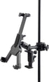 On-Stage TCM1500 Tablet/Smartphone Holder, Clamp Mount, Nonslip Padding, Adjustable Angle for Tablets and Smartphones