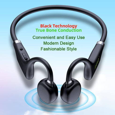 Headset MP3 IHAO True Bone Conduction Headphones Open Ear Able to be a Player with Micro Disk Stereo Bluetooth Earphone