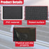 Deaelf Car Dashboard Non-Slip Mat, Waterproof PVC Car Dash Sticky Grip Pad with Cable Organizer, Multi-Functional Auto