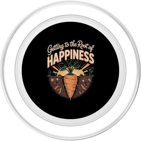 Vegetables Carrots Lover Gifts Getting to The Root of Happiness Carrot Lover PopSockets PopGrip for MagSafe
