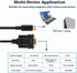 USB Type C to RS232 DB9 Serial Port Adapter Cable, FTDI Chipset, Supports Windows and Mac Linux