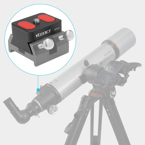 1/4" Video Camera DSLR Metal Adapter Mount with Mounting Screw for Optical Telescope Finderscope Finder Scope Dovetail