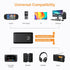 Upgraded Aux Bluetooth 5.0 Adapter for Car, 2 in 1 Bluetooth Transmitter Receiver for Hands-Free Calls