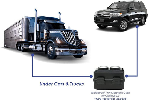 Waterproof Twin Magnetic Case - for Optimus 3.0 GPS Tracker - Tracker not Included