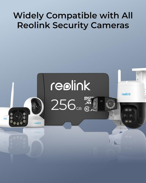 REOLINK 256GB microSDXC Memory Card, Up to 100MB/s, 4K UHD, Fully Compatible with Reolink Security Camera
