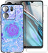 Phone Case for BLU View 5 B160V (6.56") with 1X Tempered Glass Screen Protector, Ultra-thin Soft Silicone Skin, Flowers
