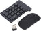 SUNGOOYUE Number Pad, Plug and Play 2.4GHz Wireless Technology, 1200 DPI Mouse Combo, Black