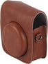 GOWENIC PU Leather Vintage Camera Case for Fujifilm Instax Mini 90, Waterproof Protective Case with Adjustable Shoulder