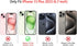 Compatible iPhone 15 Plus Case - Cute Clear Oil Flower Floral Leaf Design for Girls Women - Small Pink Floral