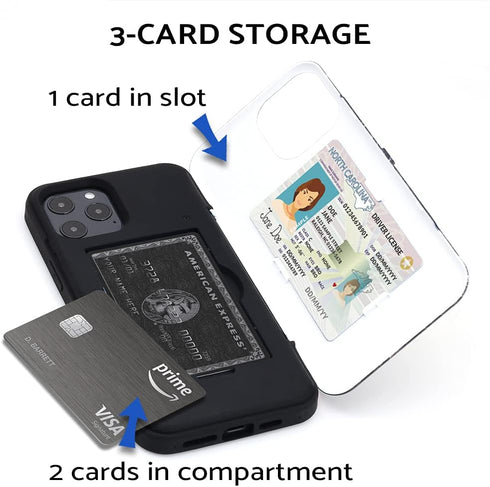 TORU CX PRO for iPhone 12 Pro Max Case, Wallet, Protective Shockproof Cover with Hidden Card Holder, Marble